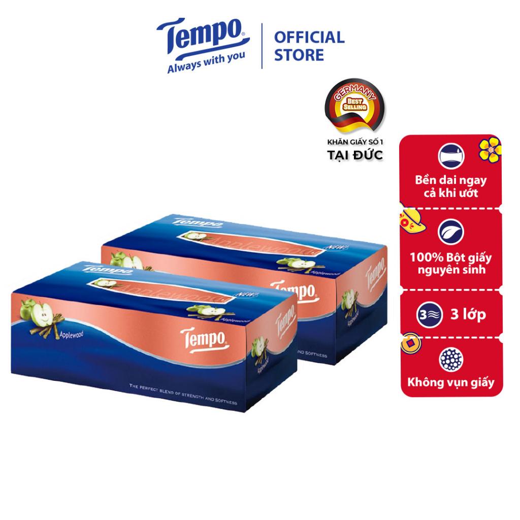 Khăn giấy rút cao cấp Tempo - 4 lớp bền dai, không kích ứng da - Thương hiệu Đức
