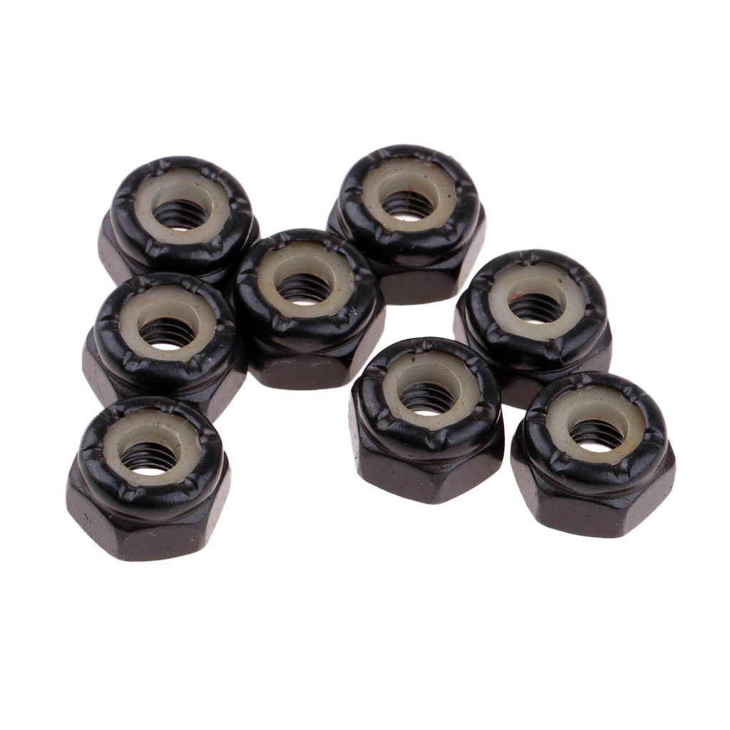 8pcs Skateboard Mounting Screws With 2pcs Riser Pad Longboard Hardware