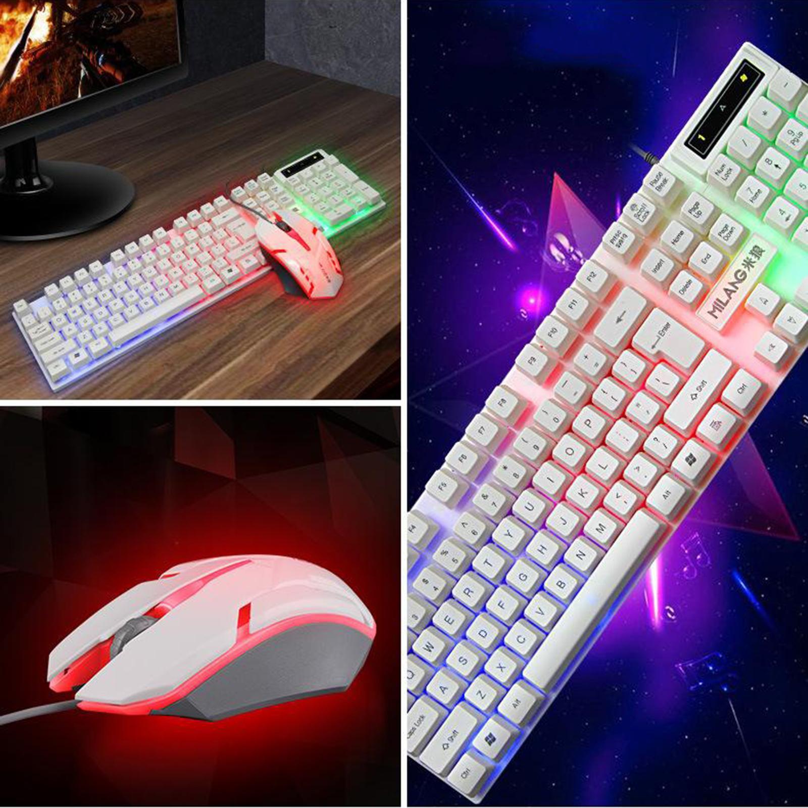 RGB Backlit Mechanical Gaming Keyboard 104 Keys USB