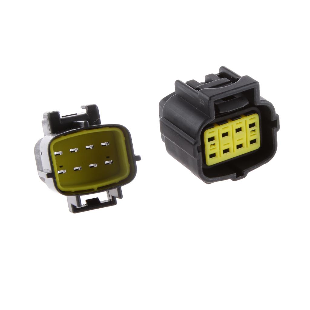 8 Way Sealed Waterproof Connector for Car Boat Motorcycle Wired Plug