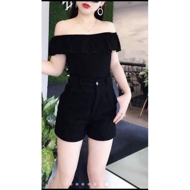 Quần shot kaki lưng cao hàn quốc