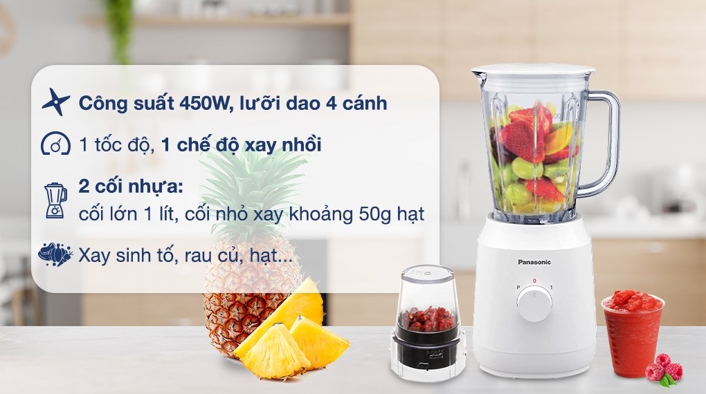 Máy xay sinh tố Panasonic MX-EX1011WRA - Hàng Chính Hãng