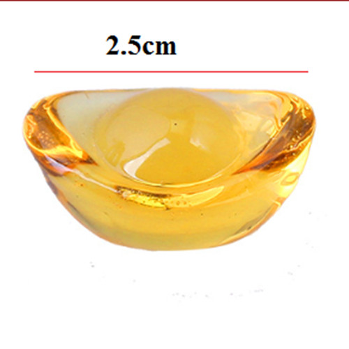 Thỏi vàng Pha Lê chiêu tài lộc 2.5cm, 5cm - thờ cúng