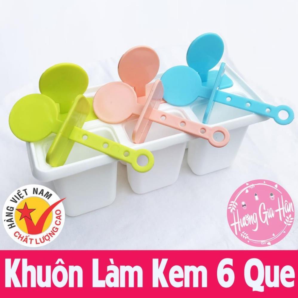 Bộ 6 Khuôn Làm Kem Nhựa Việt Nhật