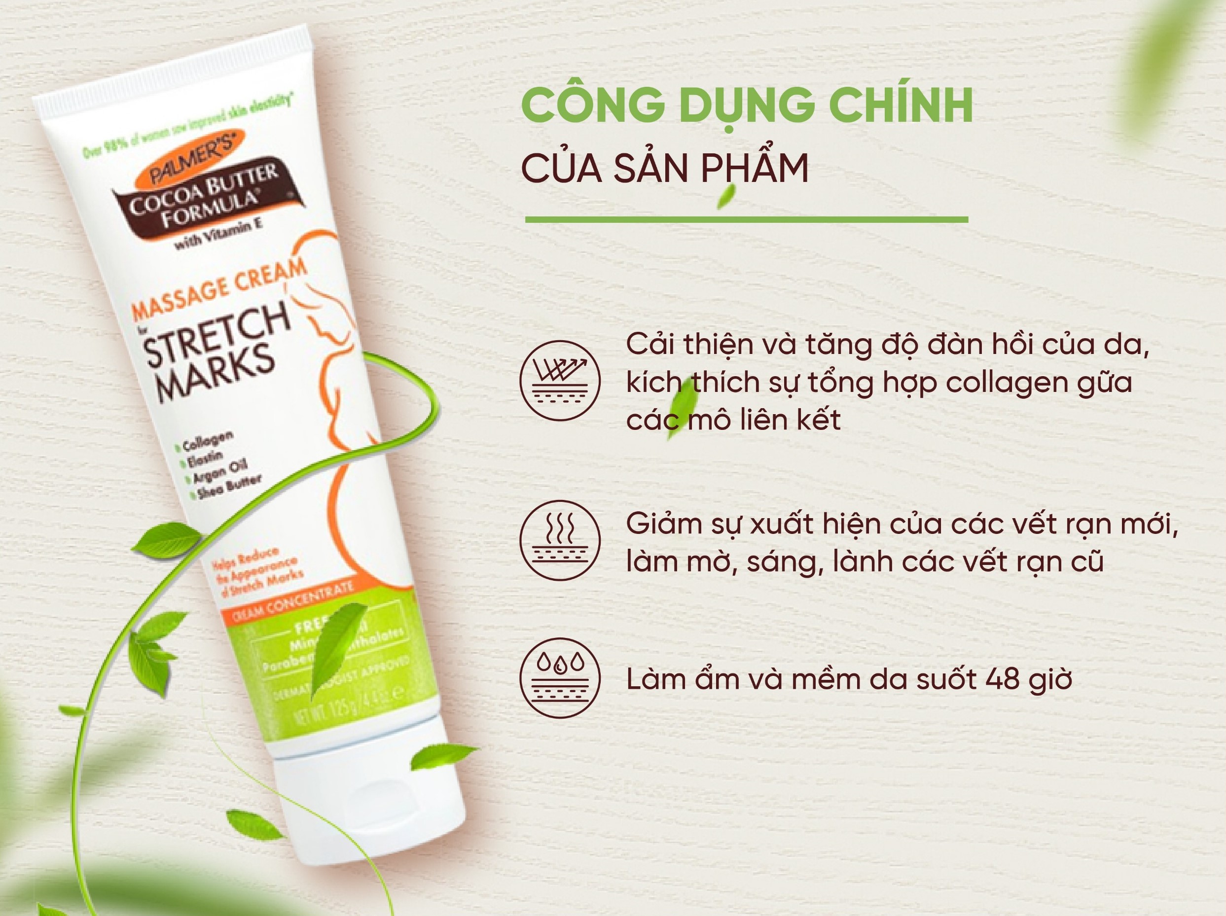 Kem chống rạn da PALMER'S Cream 125g