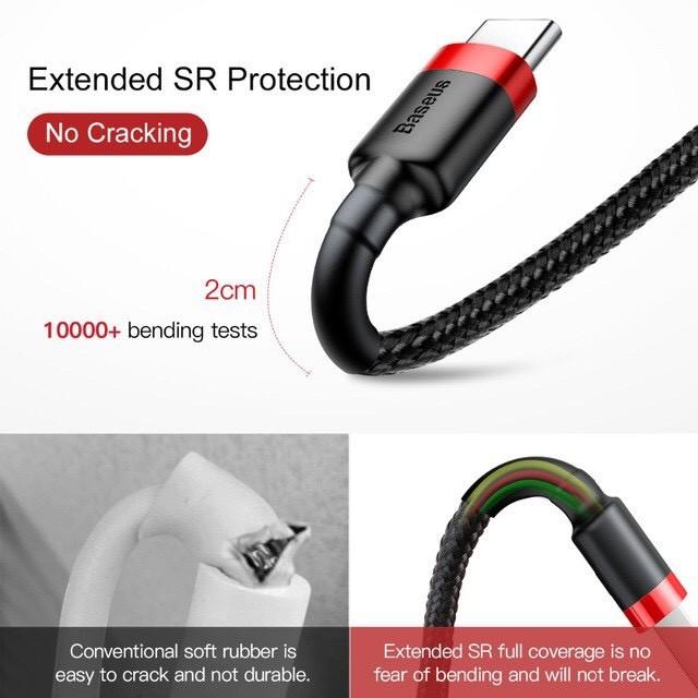 Dây sạc dành cho Hỗ trợ sạc nhanh - Siêu Bền - An toàn với thiết bị điện