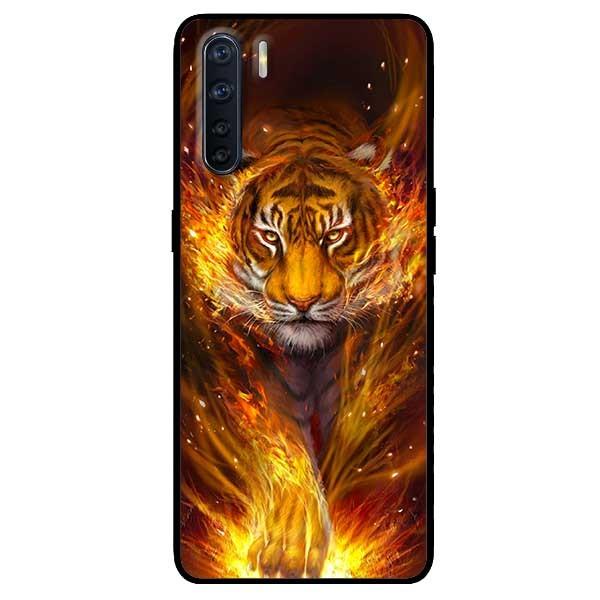 Ốp lưng dành cho Oppo Reno 3 / A91 - Reno 3 Pro - Reno 4 - Reno 4 Pro mẫu Tranh Hổ Lửa