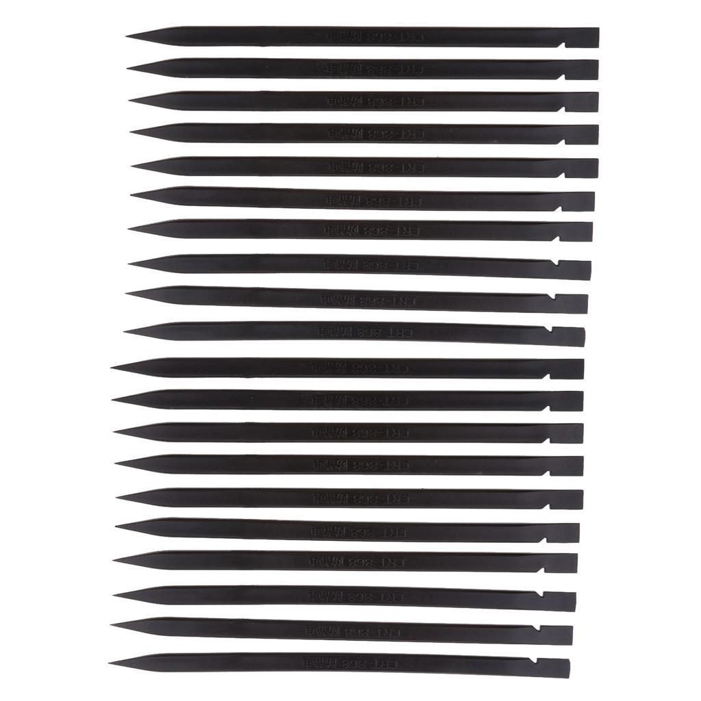 20Pcs Anti Static Plastic Spudger Nylon Stick Pry Open Tool for Phones Black