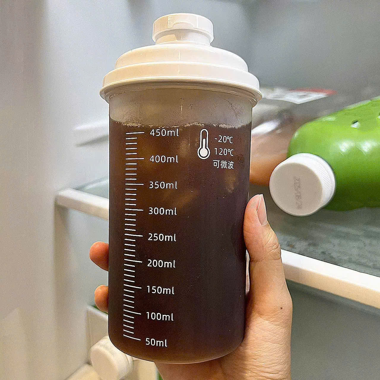 SET 3 Bình Lắc Pha Sữa/Pha Cafe Mini 450ml Có Vạch Chia Dung Tích, Hũ Đựng Thực Phẩm Đa Năng Nắp Kín Chống Tràn - HÀNG CHÍNH HÃNG MINIIN