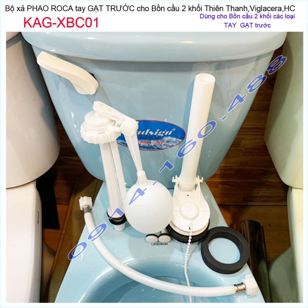 Bộ xả cầu gạt phổ thông 2 khối KAG-XBC01 trọn bộ best sales the toilet flush bộ xả cầu gạt xả mạnh thoát nước nhanh