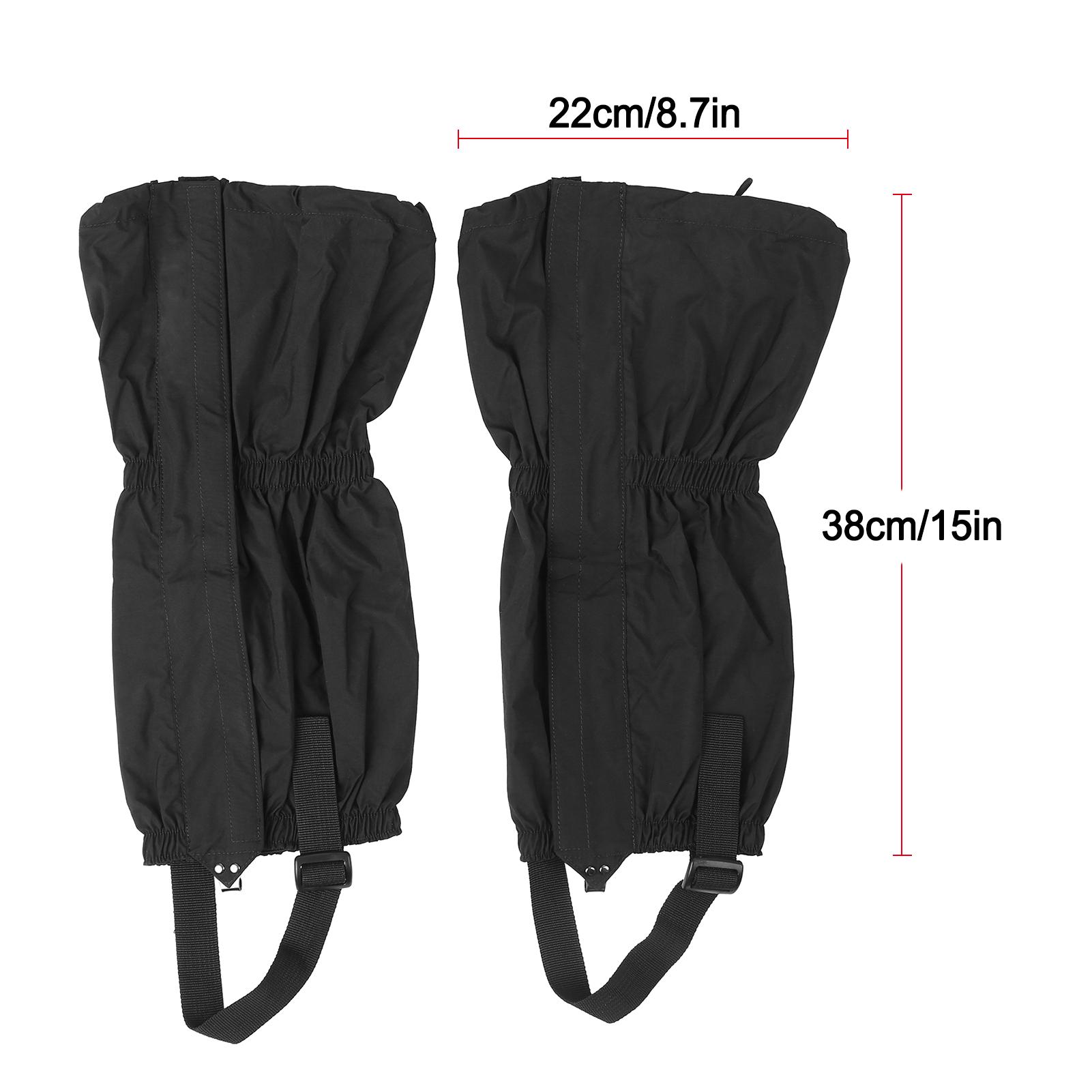 Leg Gaiters Waterproof Adjustable Snow Boot Gaiters for Hiking Walking Mountain Climbing Motorcycling