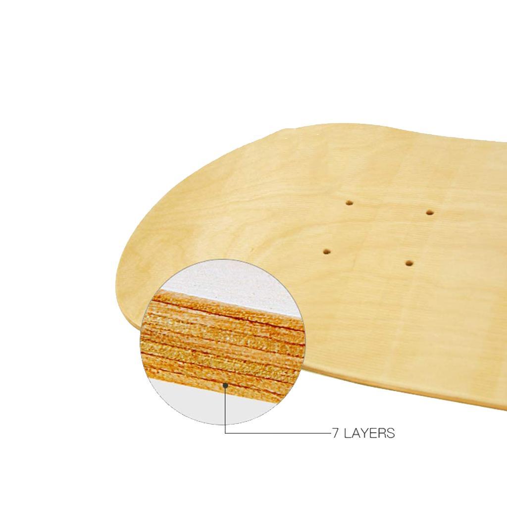 Skateboard   Wood   Skate   Deck   Board   Maple   Blank   Double   Concave