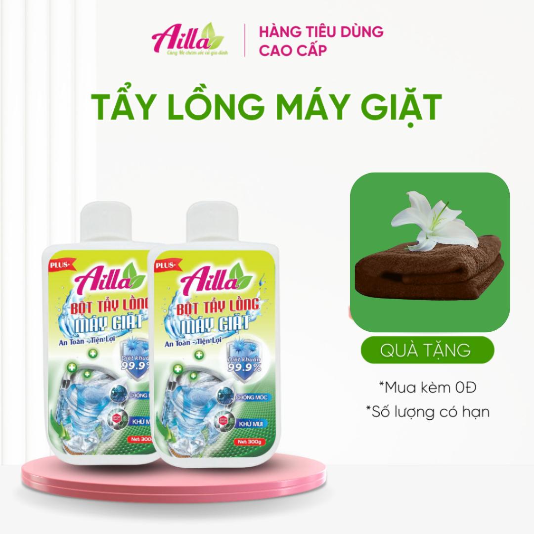 Bột Tẩy Lồng Máy Giặt Ailla Loại Bỏ Nhanh Nấm Mốc, Vi Khuẩn, Chất Cặn, Mảng Bám, An Toàn, Phù Hợp Với Mọi Loại Máy