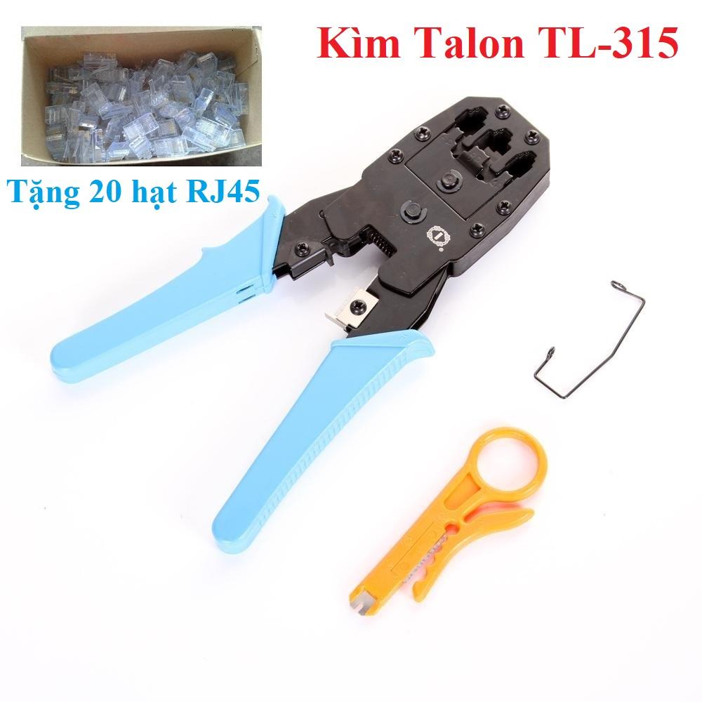 ( Tặng 20 hạt mạng RJ45) Kìm bấm mạng đa năng Talon TL-315 cao cấp