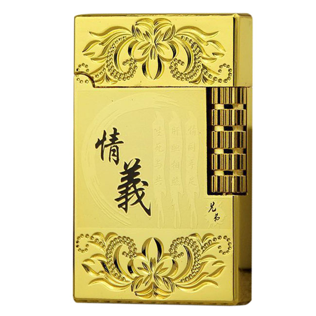 Bật Lửa Dùng Ga Khắc Hoa Văn Thư Pháp