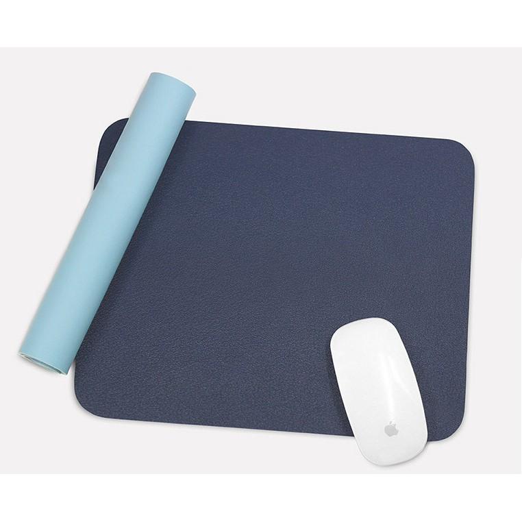 Mouse pad bằng Da 2 Mặt Loại To, kích thước 40x30cm, Nhiều Mầu
