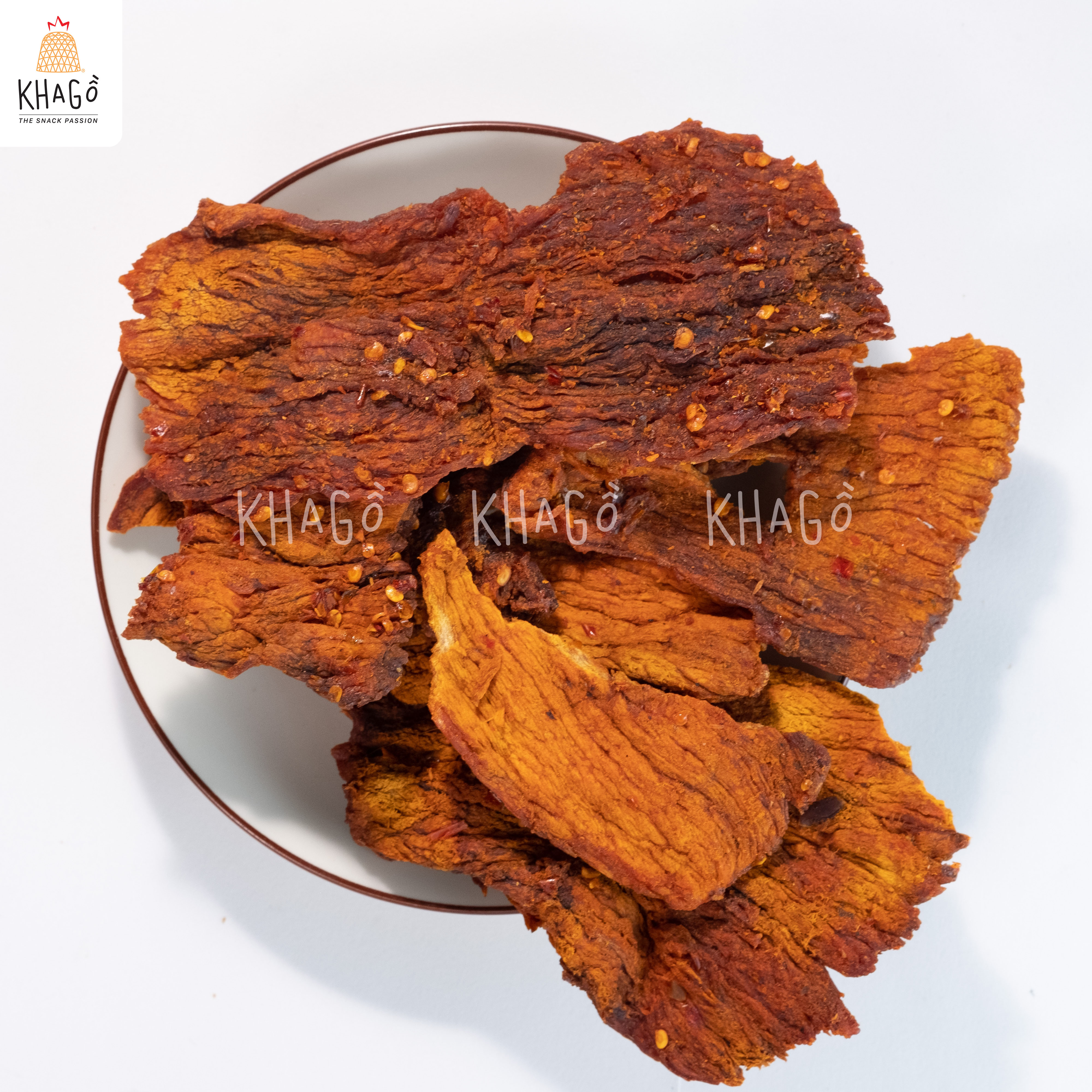 KHÔ BÒ MIẾNG GIÒN 120gr | KHA GỒ | Ăn Vặt Văn Phòng, Du lịch, Tết, Tặng quà, Đặc sản Sài Gòn