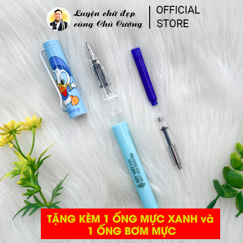 Bút Mực Xoá Được | Bút Mực chuyên dùng ống Mực Xoá | Bút Việt C11 mẫu Vịt Donald (đọc kỹ mô tả)