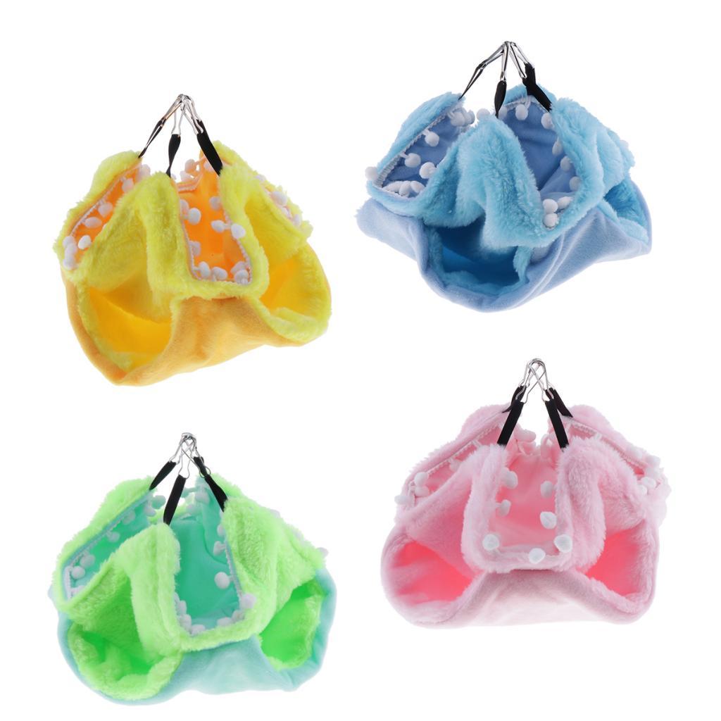 Small Animal Birds Cozy Hammock Winter Warm Nest For Hamster Birds Parrot Green