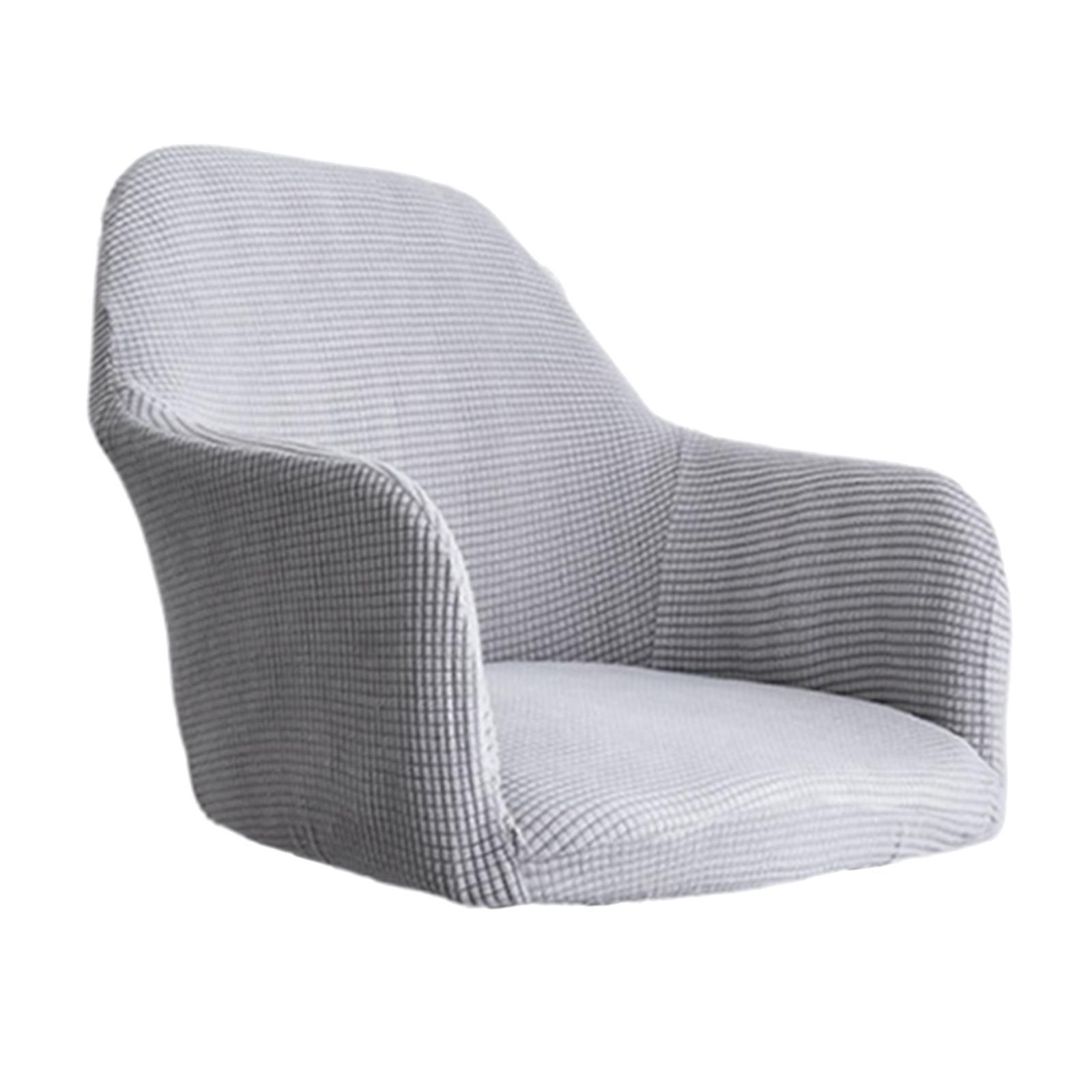 Jacquard Chair Slipcover Chair Cover Protector Washable Dark Blue