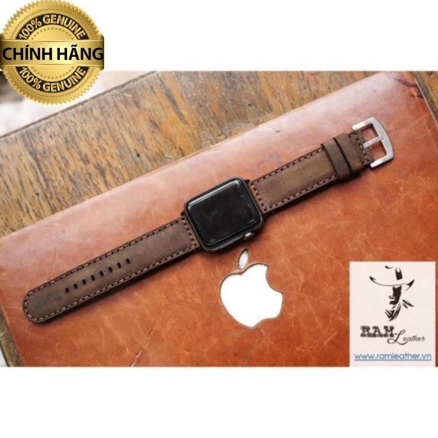 DÂY ĐỒNG HỒ DA SÁP NGỰA – RAM BAUHAUS 1950 DÀNH CHO APPLE WATCH - HÀNG CHÍNH HÃNG