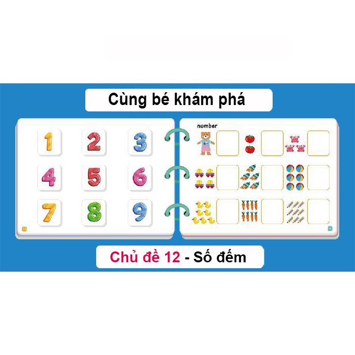 Flashcard học liệu bóc dán 17 chủ đề montessori