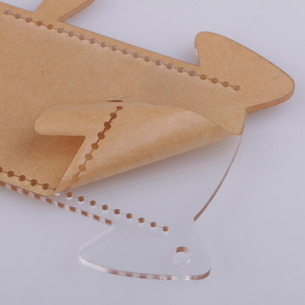 2pcs Dog Card Case Card Bag Leathercraft Acrylic Templates Pattern Stencils