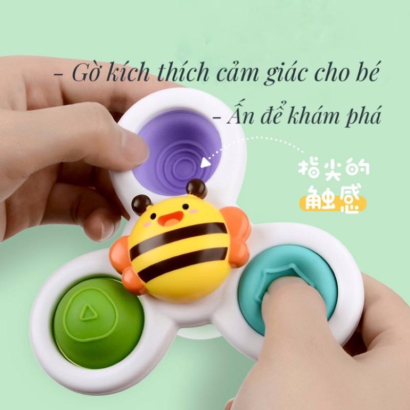 Đồ chơi set 3 con quay chong chóng dính tường cho bé kích thích thị giác và phát triển trí tuệ