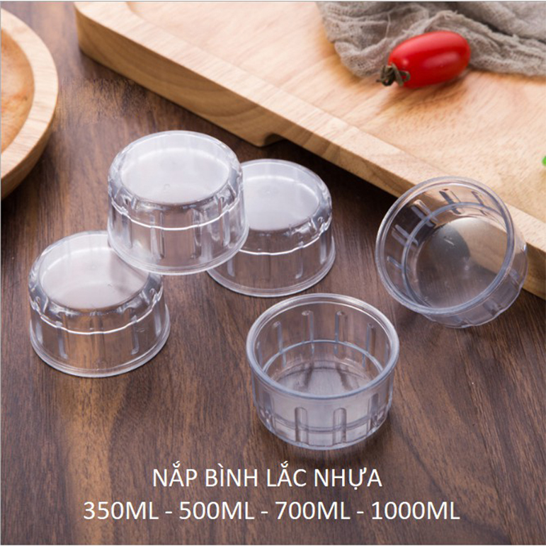 Nắp bình shaker nhựa 350-530-700ml-1000ml