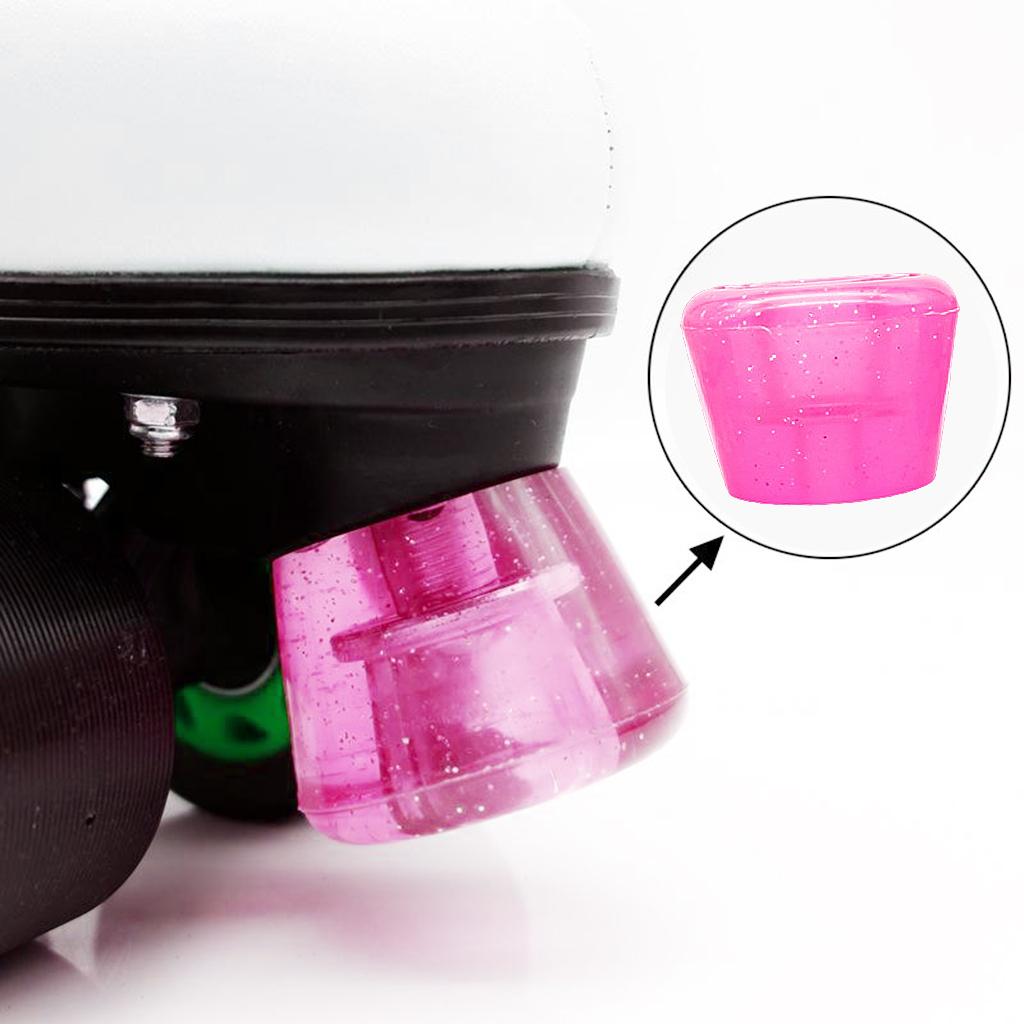 Durable Roller Skate Stoppers Toe Stop Rubber Skate Braking Plug Pad Replacement for Skating Practice Training Accessories
