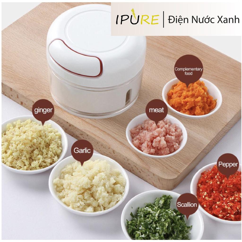 Máy xay tỏi ớt mini cầm tay Food Chopper DNX IPURE Máy xay nhỏ gọn máy xay bằng tay