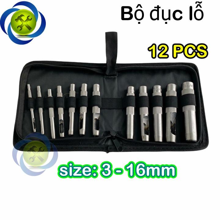 Bộ đục lỗ Đài Loan 12 chi tiết 3-16mm ĐL-316