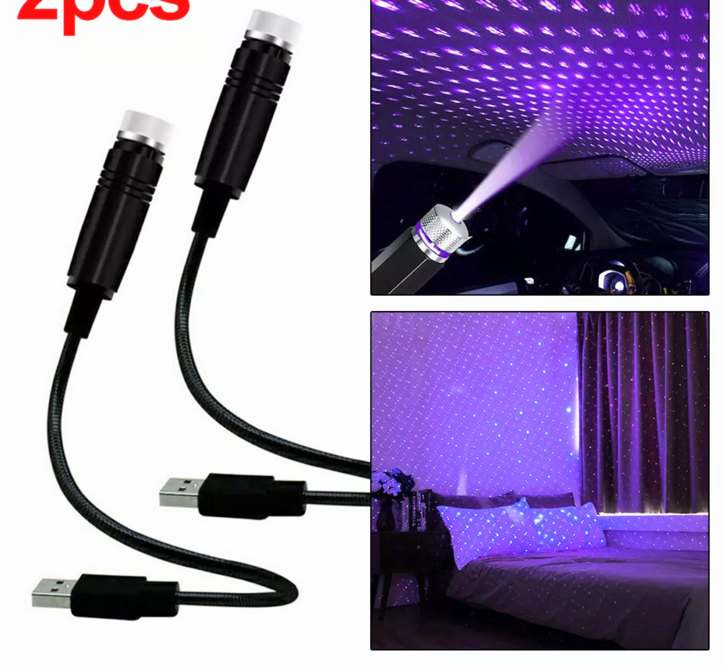 ĐÈN LED USB TRANG TRÍ BẦU TRỜI ĐẦY SAO LUNG LINH TRÊN XE HƠI ÔTÔ CỰC KỲ SẮC MÀU ĐẸP MẪU MỚI