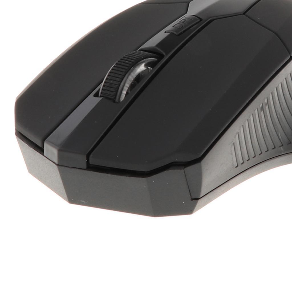 Ergonomic Bluetooth 4.0  Optical Mouse 2.4G for Desktop Laptop-Black