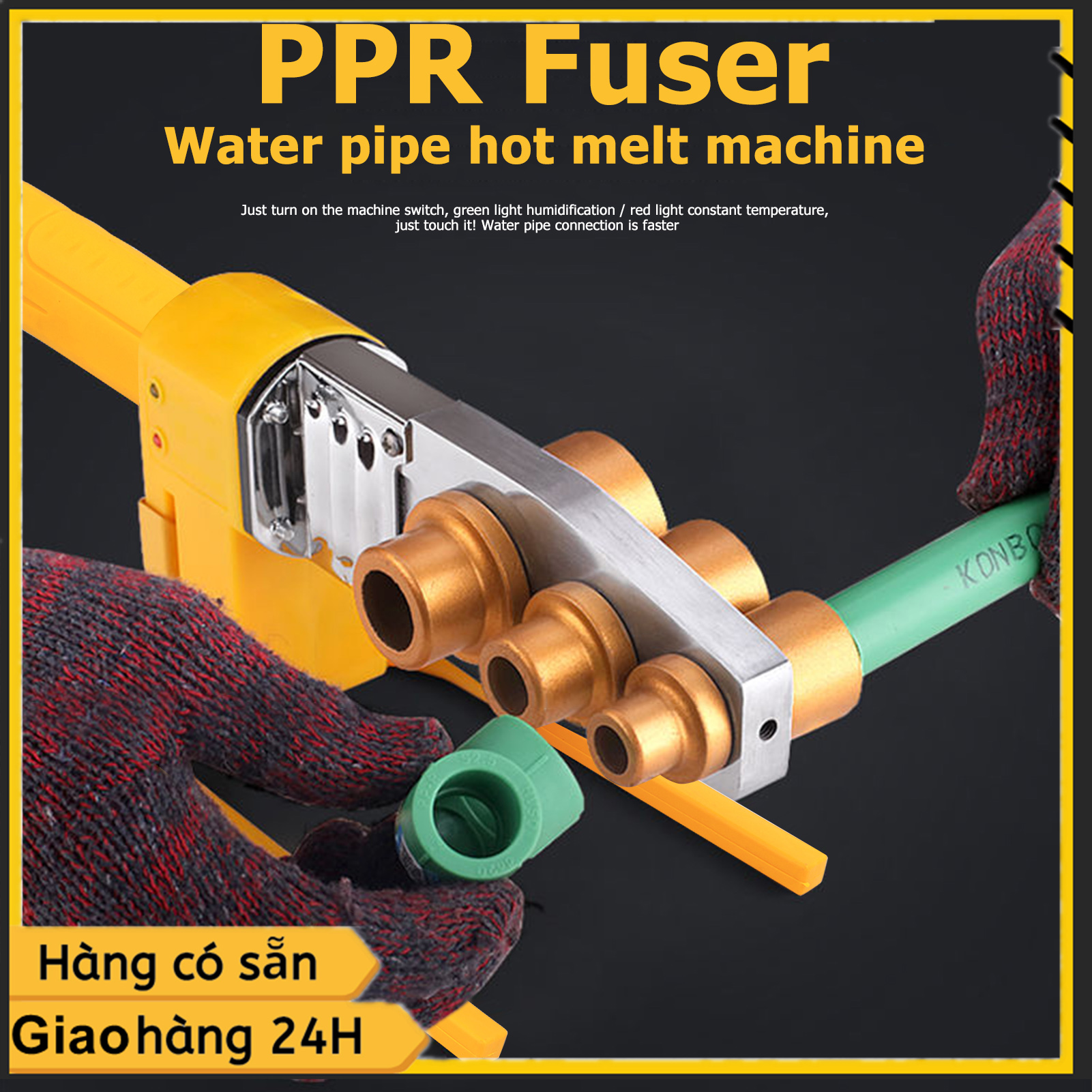 Máy hàn ống nhiệt độ, không đổi điện tử 220V, Máy hàn ống nhựa