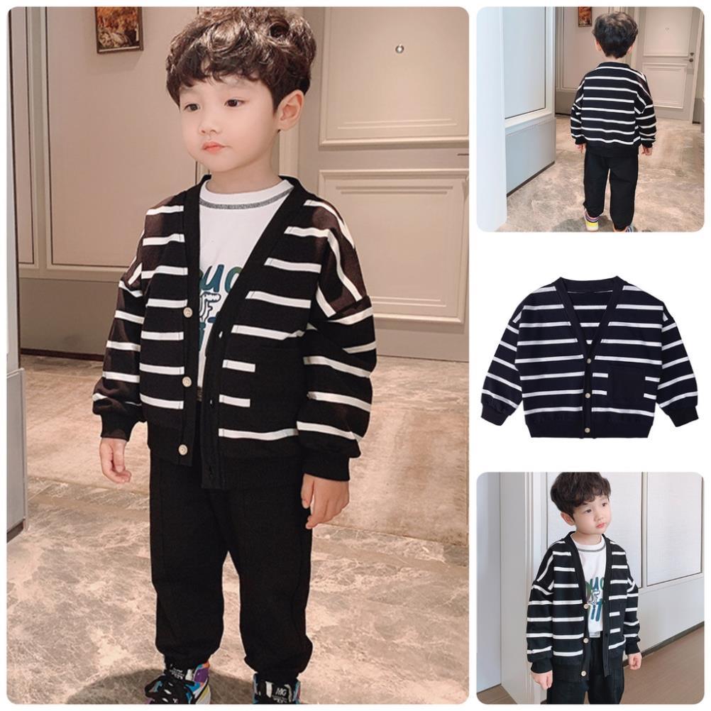 IAK49 Size90-130 (9-27kg) Áo khoác cardigan bé trai XILIBA  Hàng Quảng Châu Thời trang trẻ em