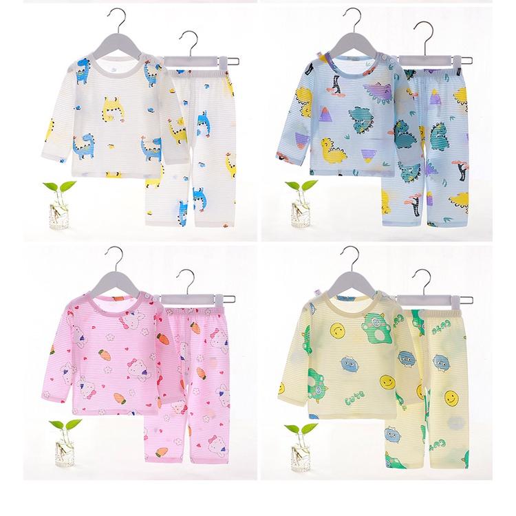 Bộ đồ bé trai dài tay cotton mỏng,nhẹ, mát, thoáng khí