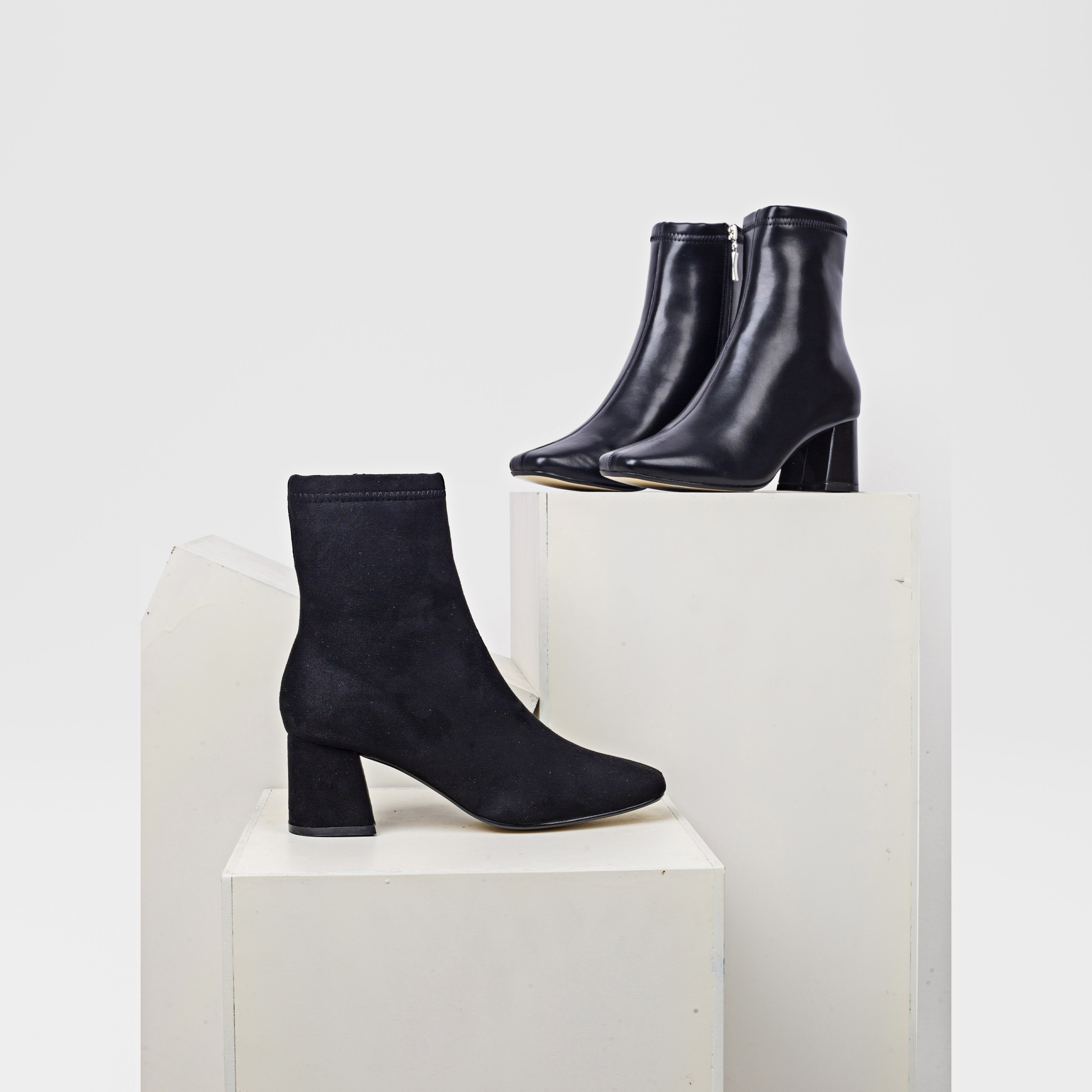 Giày boots nữ mũi vuông ChristinA-Q BOV008
