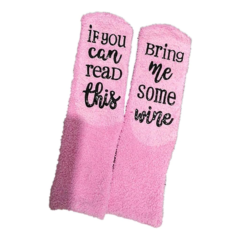 Funny Fuzzy Socks Womens Home Bed Soft Slipper Socks Personalised Crew Socks