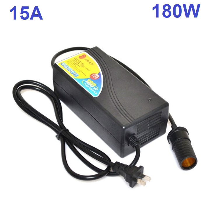 Thiết bị chuyển đổi nguồn từ 220V sang 12V-15A công suất 180W phù hợp với hầu hết tất cả các dòng máy (DOS-1215)