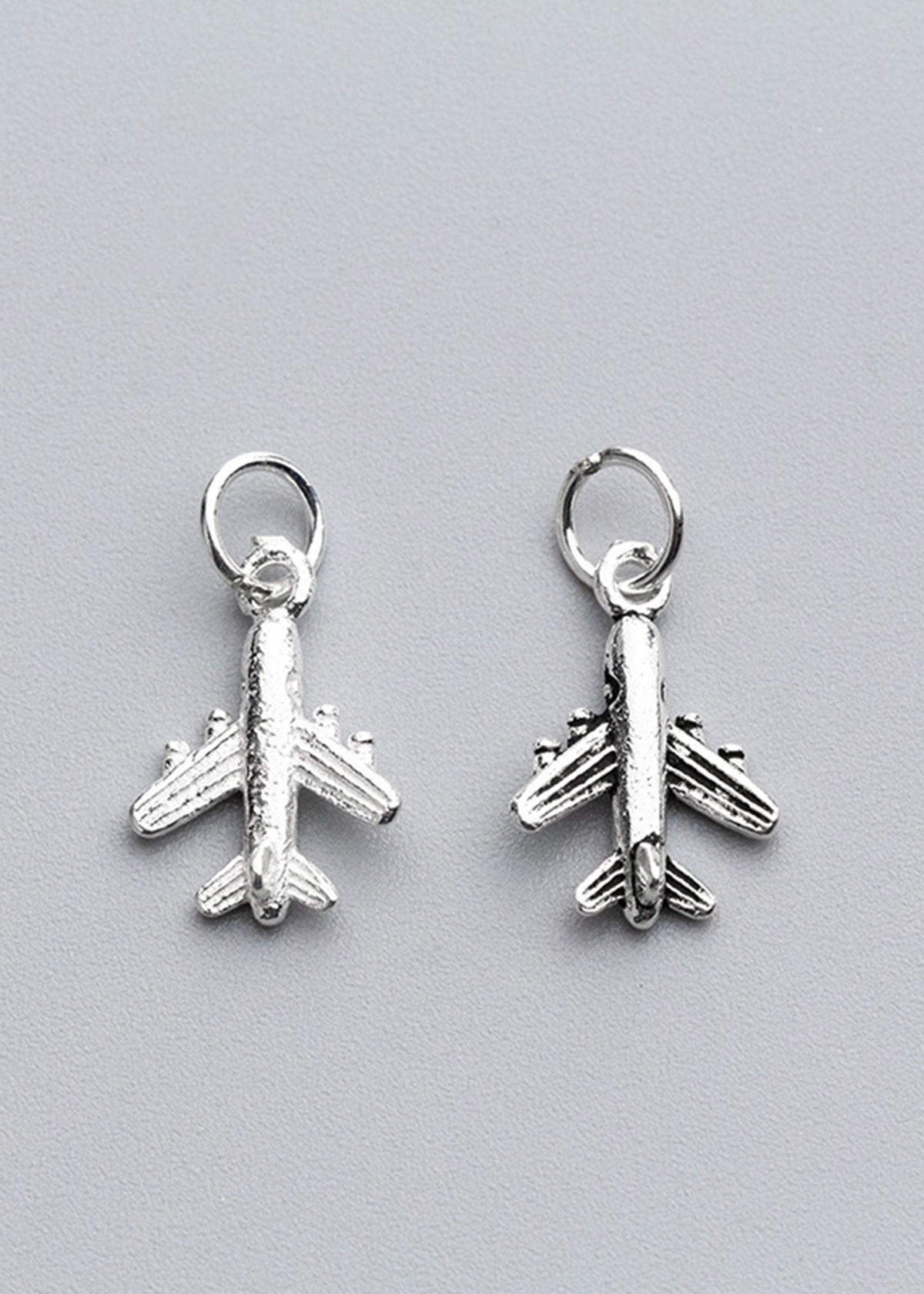 Combo 2 cái charm bạc máy bay treo - Ngọc Quý Gemstones