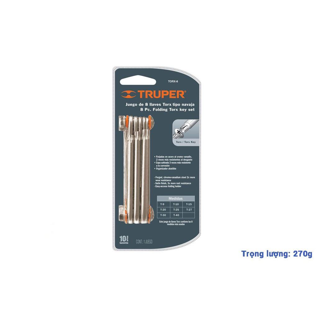 Bộ chìa lục giác sao 8 trong 1 Truper TORX-8