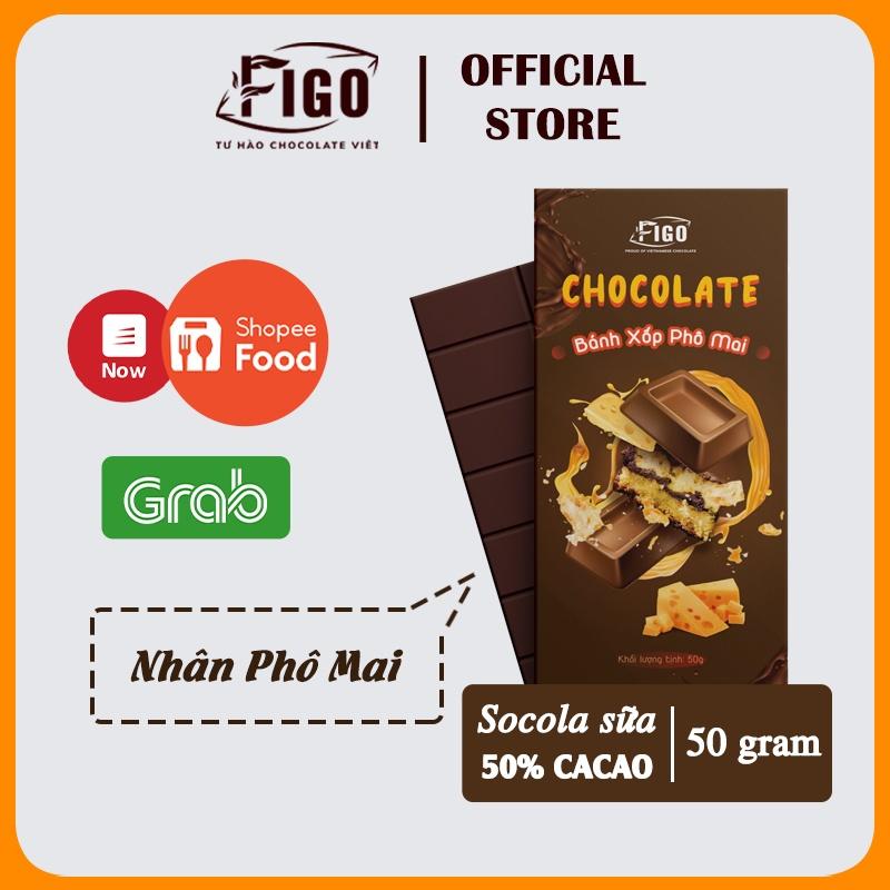 [GIÁ TỐT] 30 Hộp Socola Sữa MIX ĐỦ 7 VỊ FIGO | Kẹo socola sữa siêu ngon 50g đủ vị FIGO, Đồ ăn vặt văn phòng bán chạy, ĂN LÀ NGHIỀN