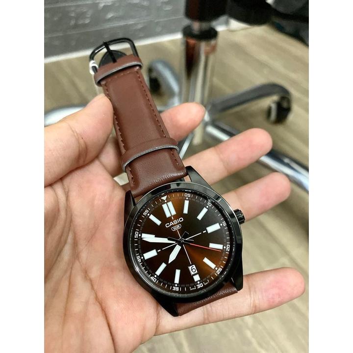 Đồng Hồ Nam Dây Da Casio Standard MTP-VD02BL-5EUDF Chính Hãng - MTP-VD02BL-5E