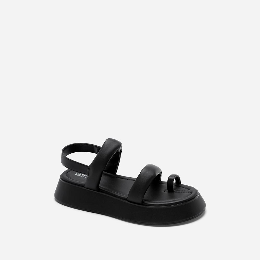 Vasscara Giày Sandal Đế Chunky Nhấn Quai Phồng - SDK 0333