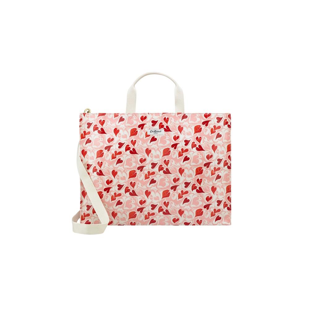 Cath Kidston - Túi đeo chéo/Strappy Carryall - Marble Hearts Ditsy - Pink -1041804
