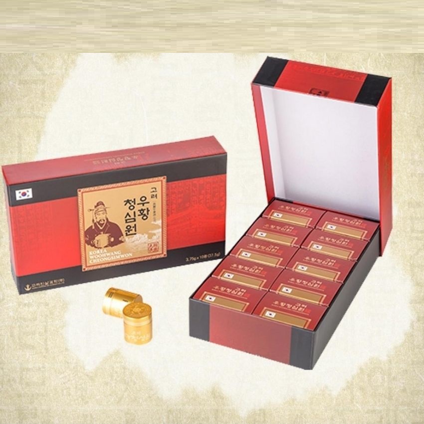 Ngưu Hoàng Thanh Tâm Hàn Quốc Hộp 10 viên - Phòng Và Hỗ Trợ Sau Tai biến Hiệu Quả