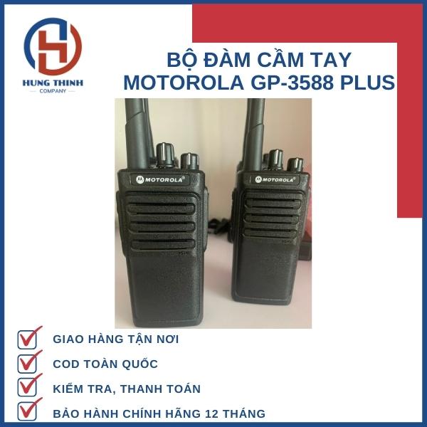 Bộ đàm Motorola GP 3588 Plus(Đen) - Công suất lớn 12W - Hàng chính hãng