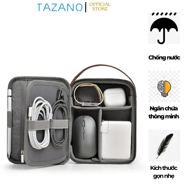 Túi Đựng Phụ Kiện Wi WU Minimalist Tech Pouch, Chống Nước - Hàng Chính Hãng