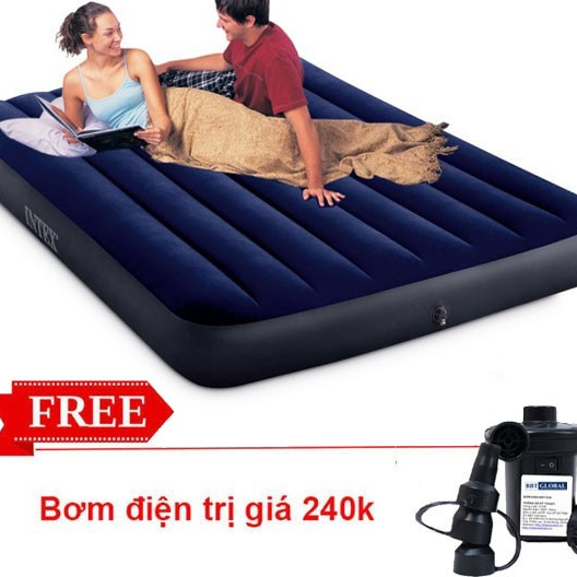 Đệm bơm hơi 137x191x30 mã đệm 68755 tặng kèm bơm máy